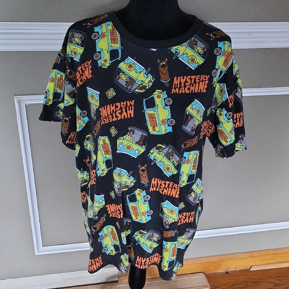 Scooby Doo Mystery Machine Graphic Tee - Black Size XL